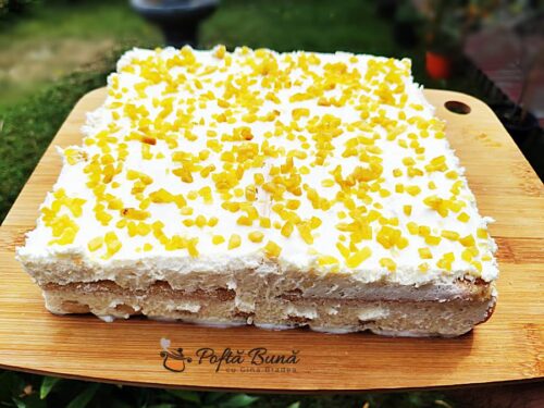 Prajitura cu iaurt si lamaie reteta fara coacere