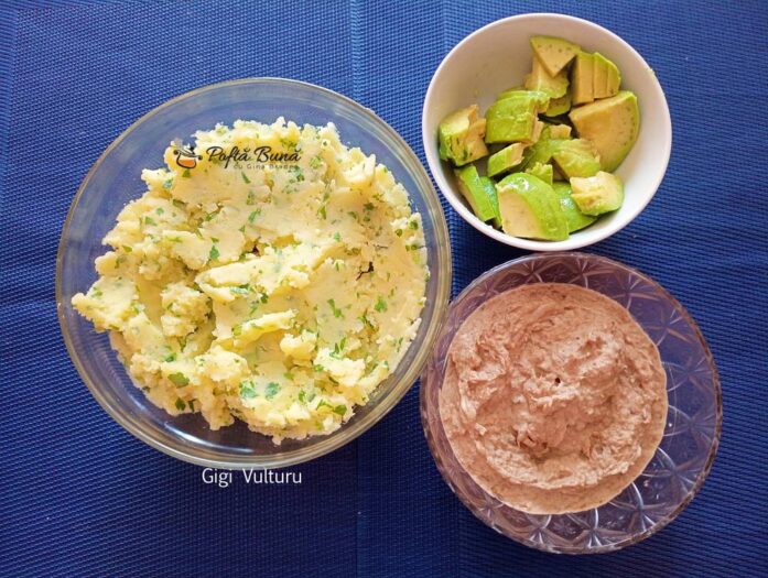 Mod de preparare pentru cartofi cu avocado si ton