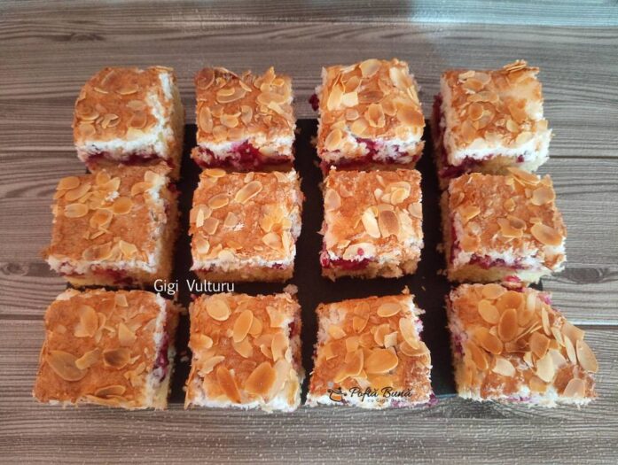 Mod de preparare pentru prajitura cu visine si bezea