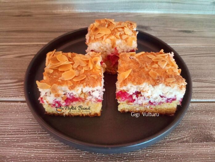 Prajitura cu visine si bezea