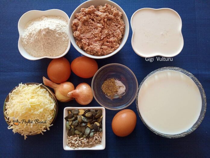Ingrediente pentru quiche fara aluat 