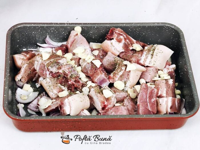 Friptura de porc reteta taraneasca Friptura de porc reteta taraneasca