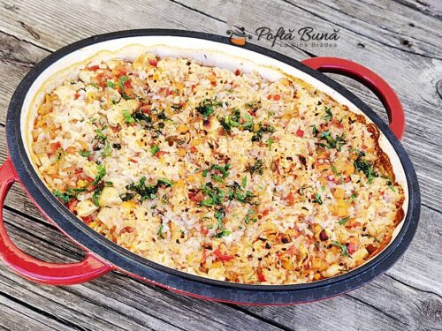 Pilaf sarbesc cu pui si legume