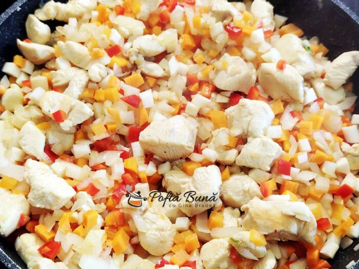 Pilaf sarbesc cu pui si legume