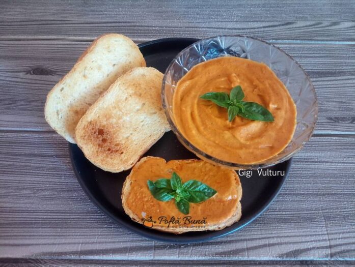 Unt aromatizat cu rosii cherry si busuioc