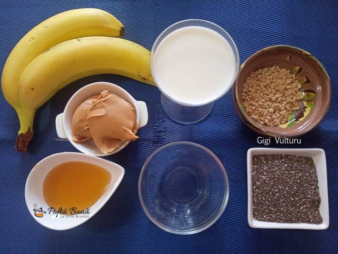 Ingrediente pentru budinca de banane