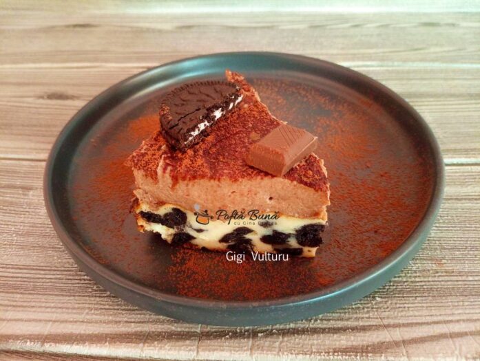 Cheesecake basc cu Oreo cheesecake basc cu oreo 4 697x525 - Cheesecake basc cu Oreo