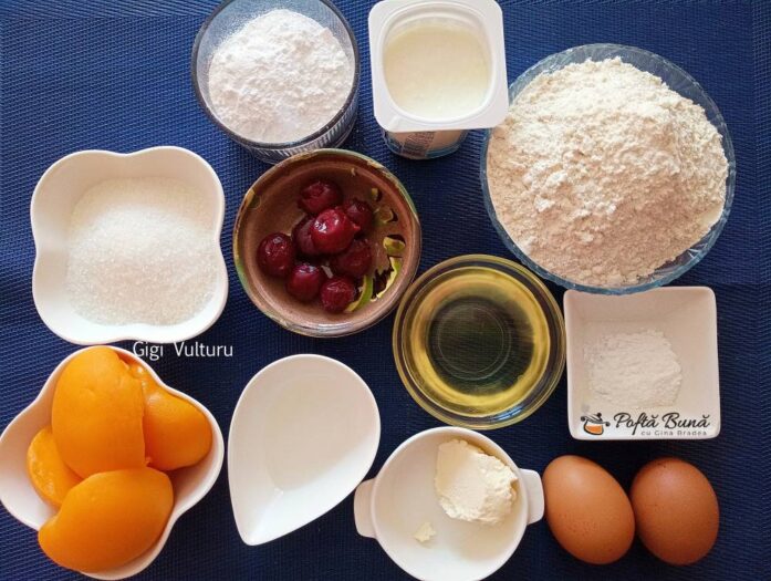 Mini tarte cu piersici din compot minitarte piersici compot reteta gina bradea 3 697x525 - Mini tarte cu piersici din compot