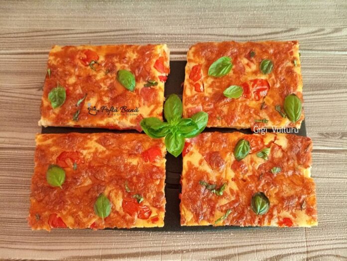 Pizza fara blat din aluat de clatite pizza fara blat aluat clatite reteta gina bradea 1 697x525 - Pizza fara blat din aluat de clatite