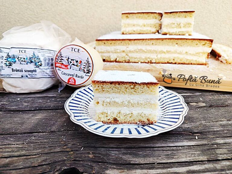 Prajitura cu branza de vaci reteta veche