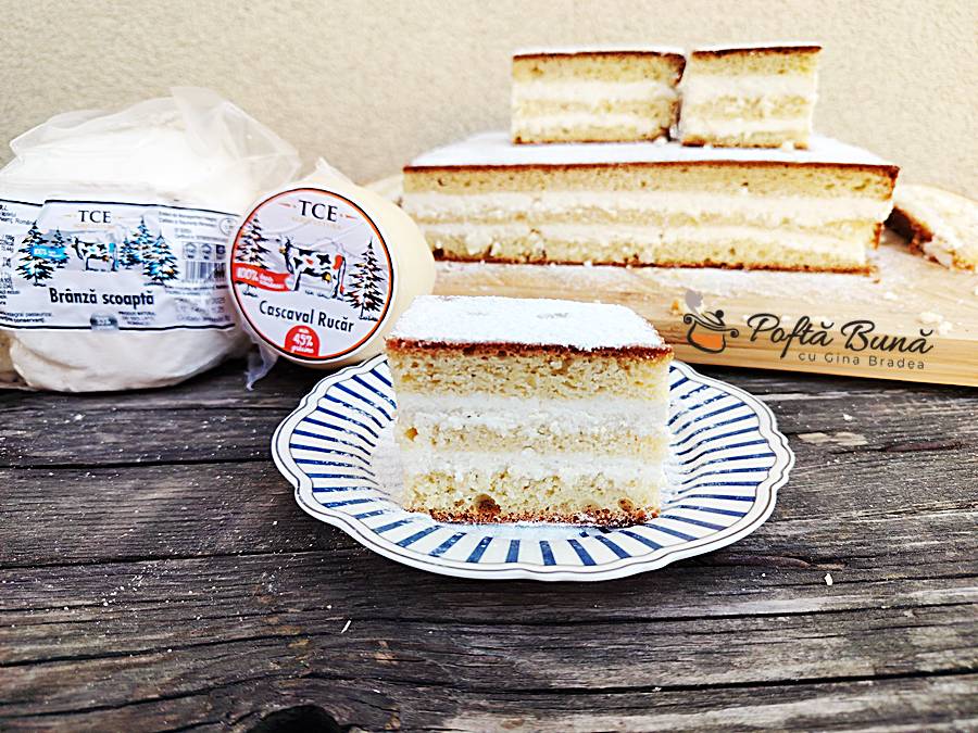 Prajitura cu branza de vaci reteta veche