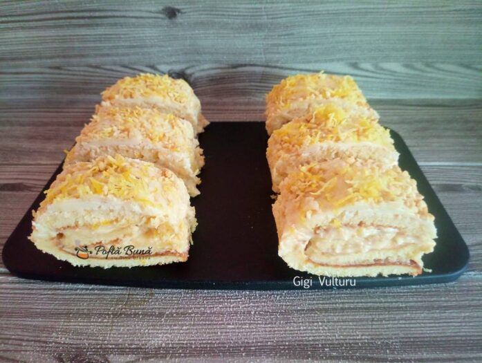 Rulada cu crema de lamaie Rulada cu crema de lamaie
