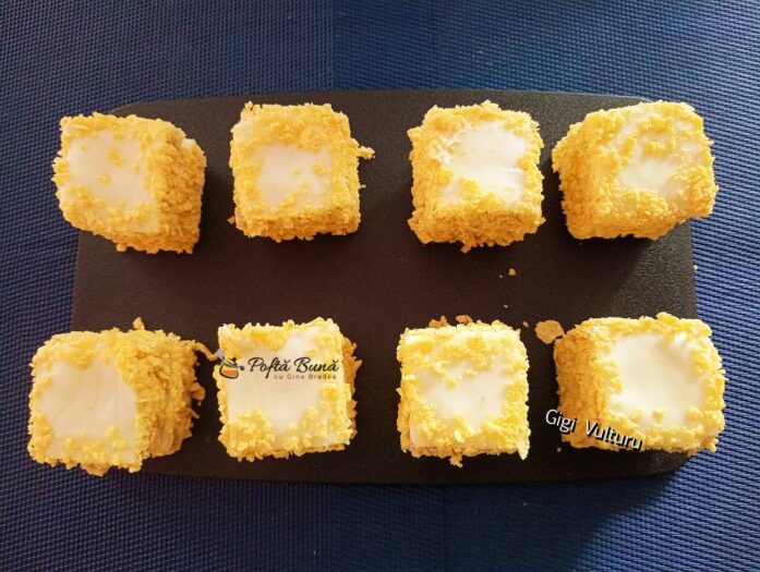 aperitiv branza topita fulgi de porumb reteta gina bradea 3 697x525 - Aperitiv cu branza topita si fulgi de porumb