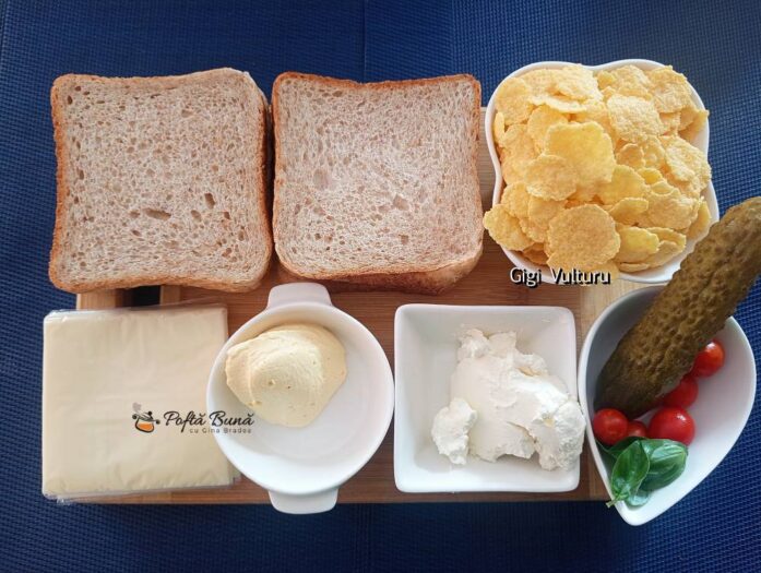 aperitiv branza topita fulgi de porumb reteta gina bradea 5 697x525 - Aperitiv cu branza topita si fulgi de porumb