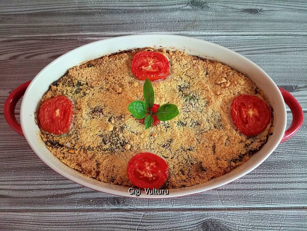 cartofi cu spanac ciuperci reteta 3 - Index retete culinare