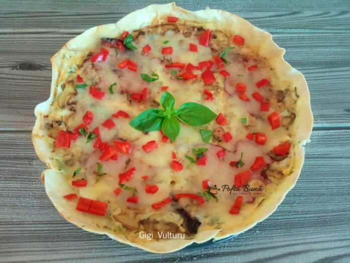 Lipie cu kaizer, oua si ciuperci