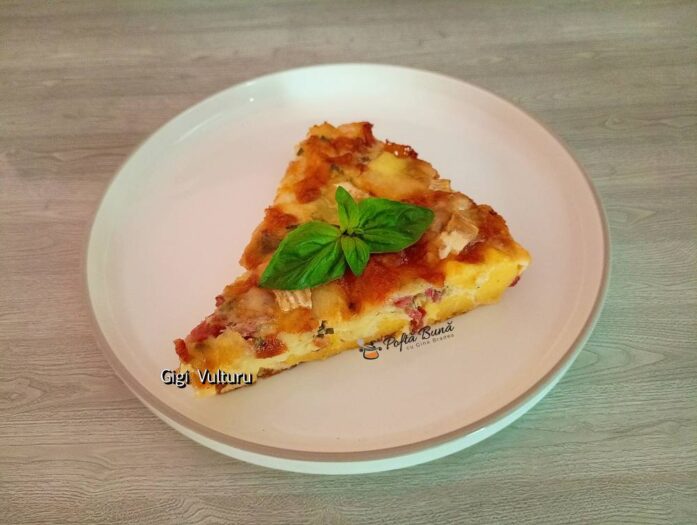 Mamaliga cu oua si branzeturi