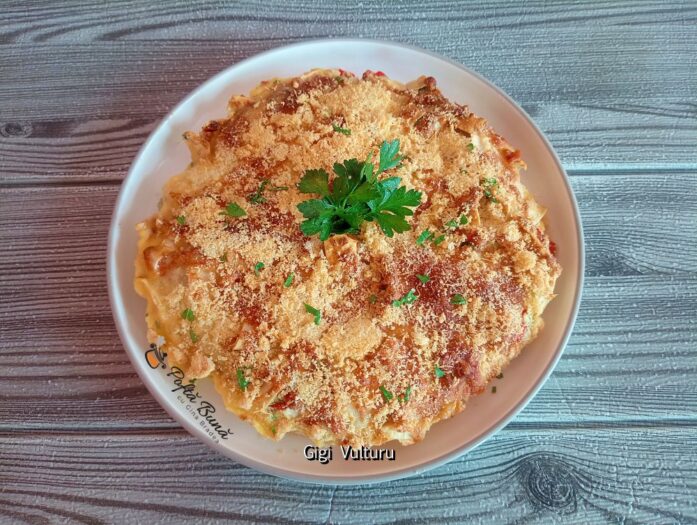 Oua cu lipii si ardei la air fryer