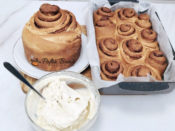 Rulouri cu scortisoara si crema de branza - cinnamon rolls