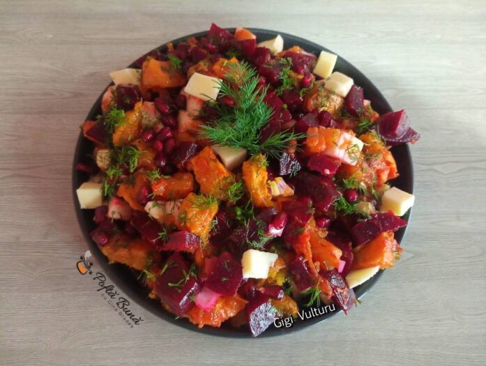 Salata de dovleac si sfecla rosie Salata de dovleac si sfecla rosie