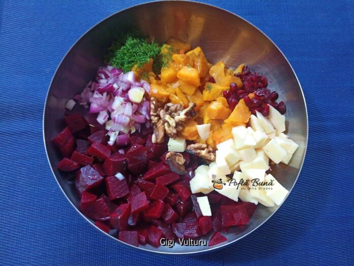 Salata de dovleac si sfecla rosie Salata de dovleac si sfecla rosie