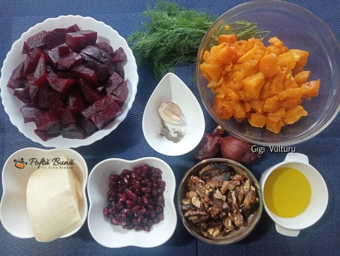 Salata de dovleac si sfecla rosie Salata de dovleac si sfecla rosie