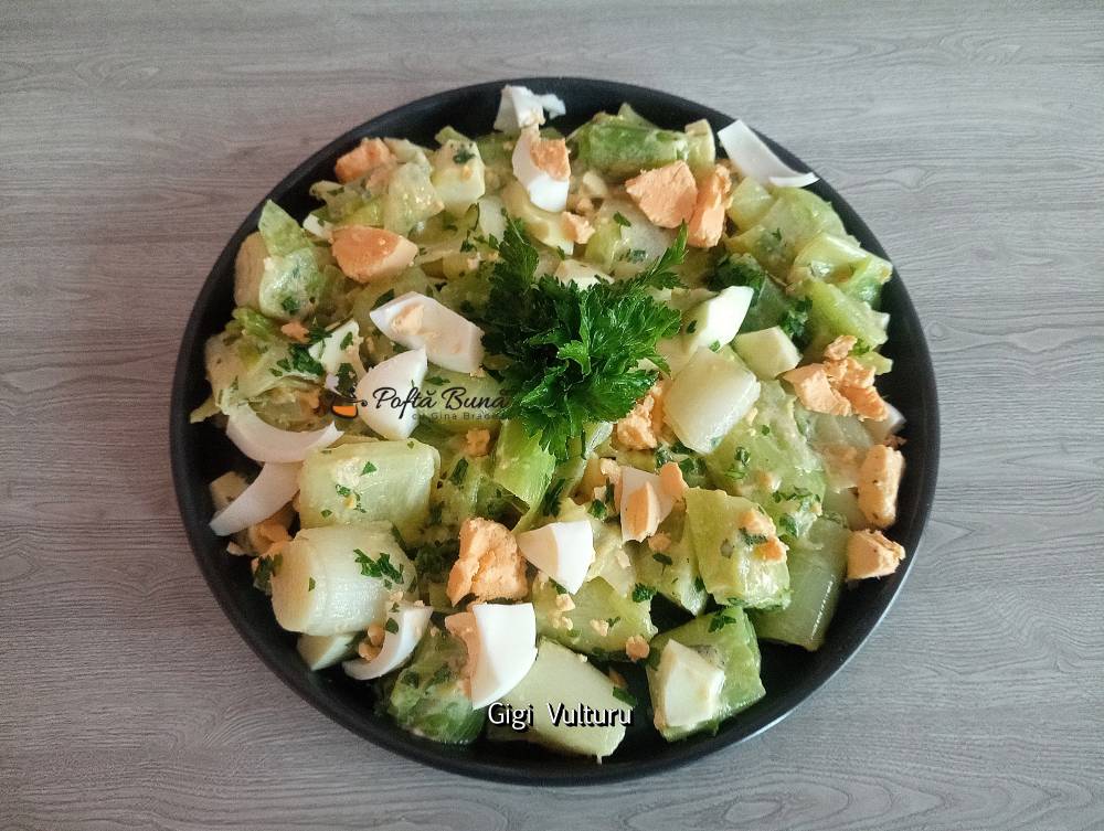 Index retete culinare salata praz cu oua reteta gina bradea 1 - Index retete culinare