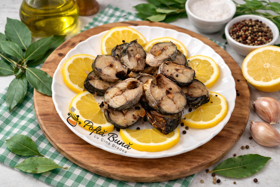 Macrou marinat la cuptor