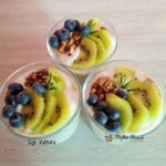 Budinca din kiwi, seminte de chia si iaurt