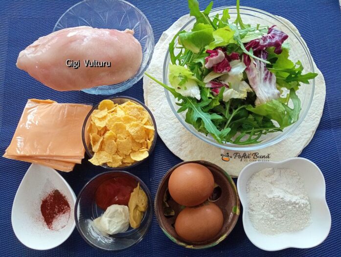 Ingrediente pentru lipia crocanta cu crispy