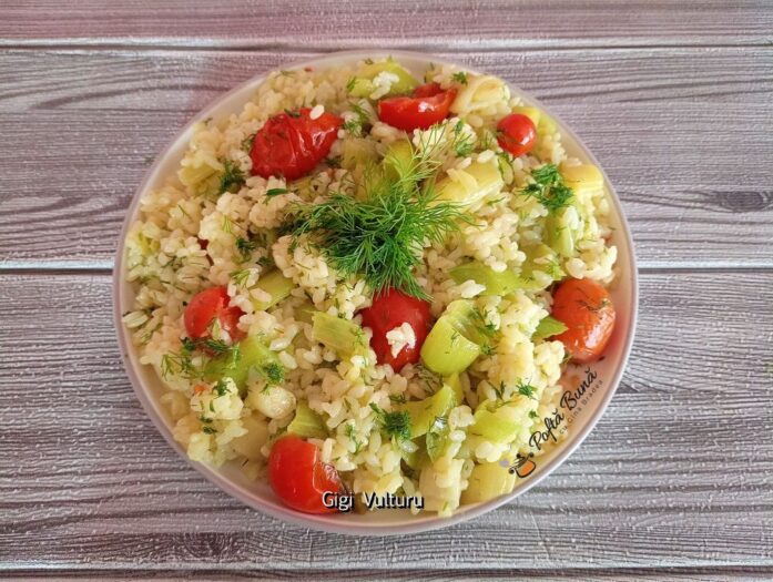 Mancare de praz cu orez