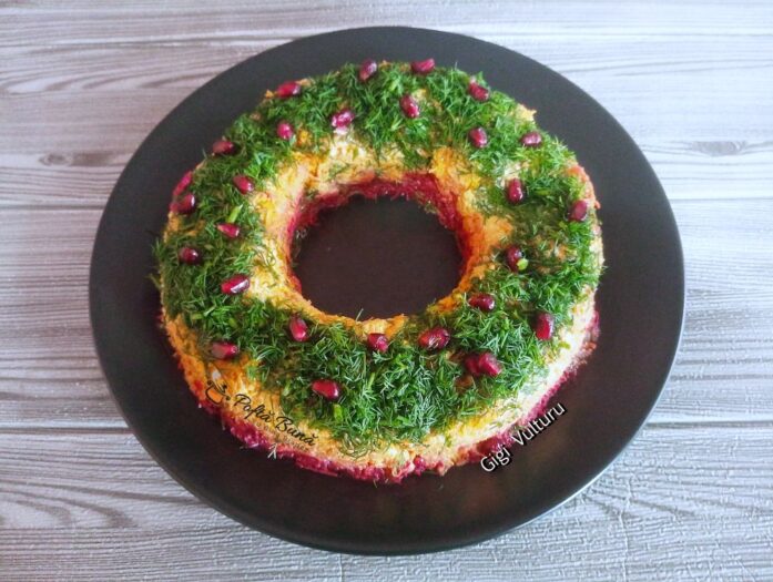 Salata de sfecla rosie, morcovi si iaurt grecesc