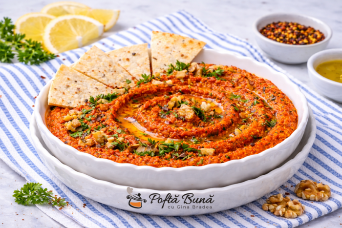Muhammara pasta de ardei copti cu nuci