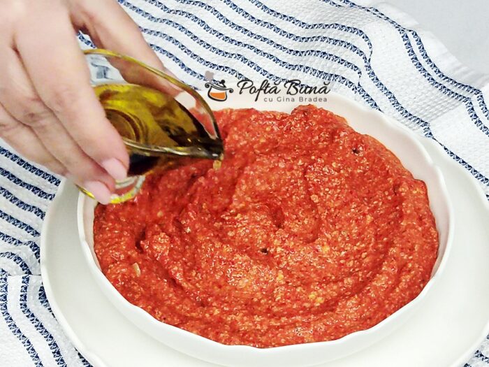 Muhammara pasta de ardei copti cu nuci