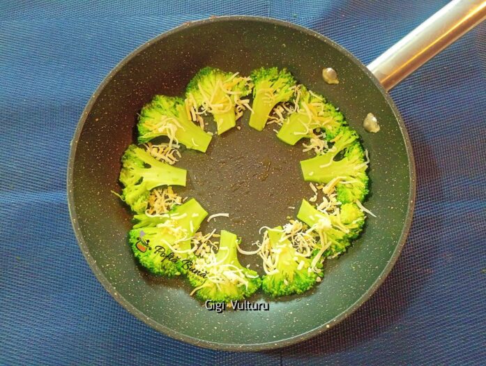 Broccoli cu albusuri si mozzarella