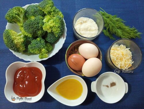 broccoli oua ketchup mozzarella reteta gina bradea 4 500x377 - Broccoli cu ouă, ketchup și mozzarella