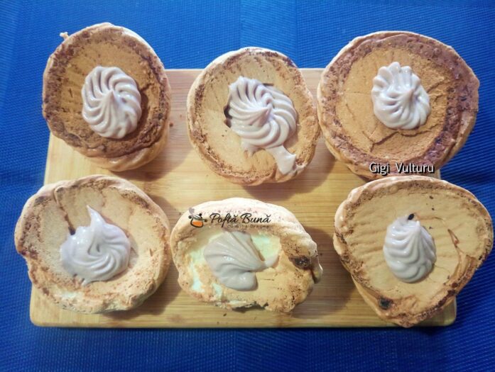 Prajitura din albusuri cu crema de unt