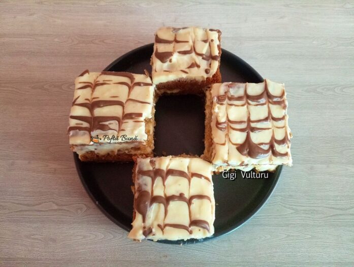 Prăjitură cu lapte condensat și scorțișoară