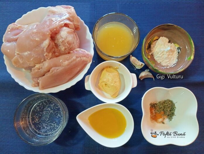 Pulpe de pui cu sos de muștar și lămâie pulpe pui sos mustar lamaie reteta gina bradea 4 697x525 - Pulpe de pui cu sos de muștar și lămâie