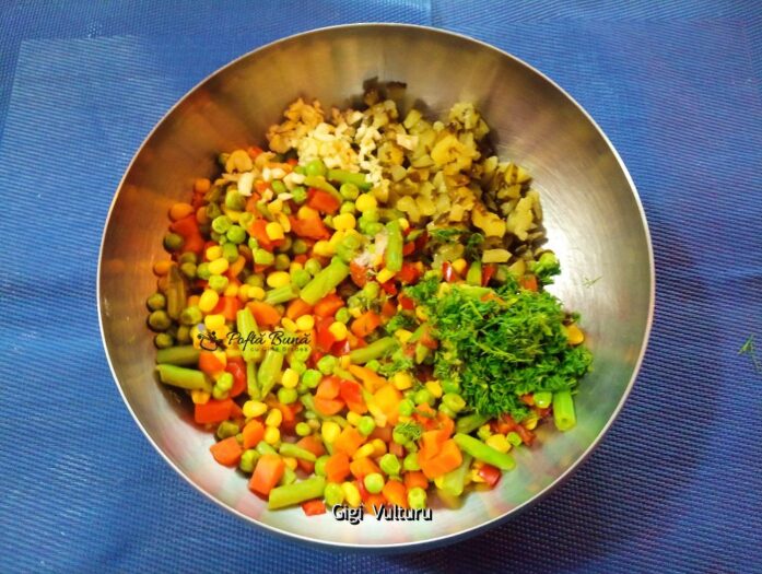 Salata din amestec mexican cu maioneza