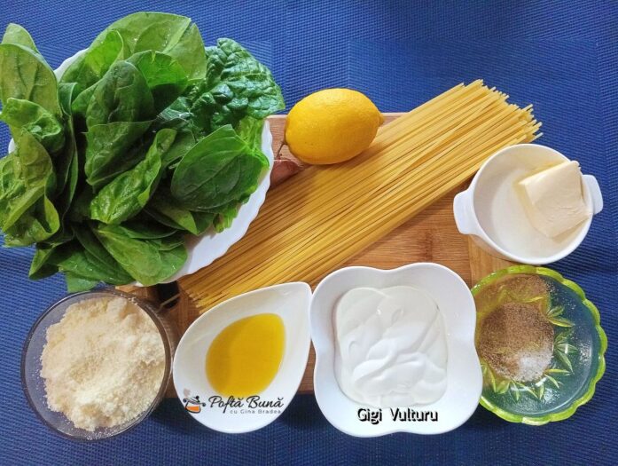 spaghete cu lamei si spanac reteta 4 697x525 - Spaghete cu lăm&acirc;ie și spanac