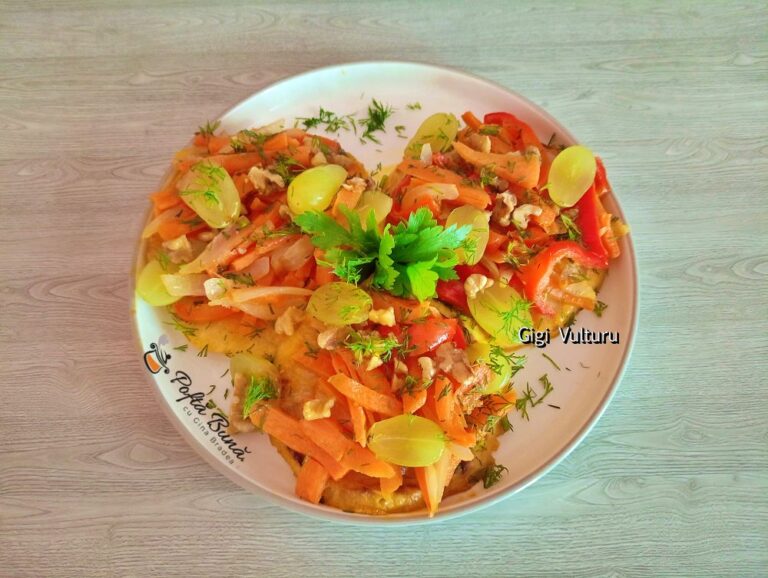 Țelină cu ardei, ceapă și morcovi