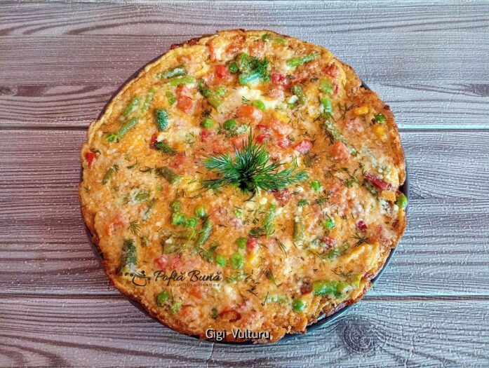 Amestec mexican cu ouă la tigaie