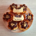 Brioșe floare cu vanilie și glazură de ciocolată