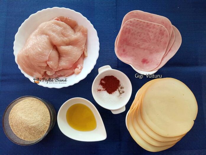 rulouri din piept de pui cu sunca cascaval reteta gina bradea 6 697x525 - Rulouri din piept de pui cu șuncă și cașcaval la cuptor