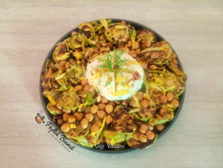 Dovlecei cu năut și mozzarella