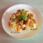 Praz cu smântână și mozzarella la cuptor