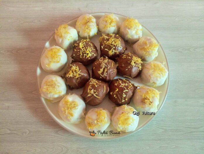 Mini trufe de cheesecake cu lămâie
