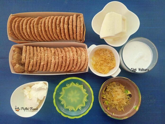 Ingrediente pentru rețeta de mini trufe de cheesecake cu lămâie