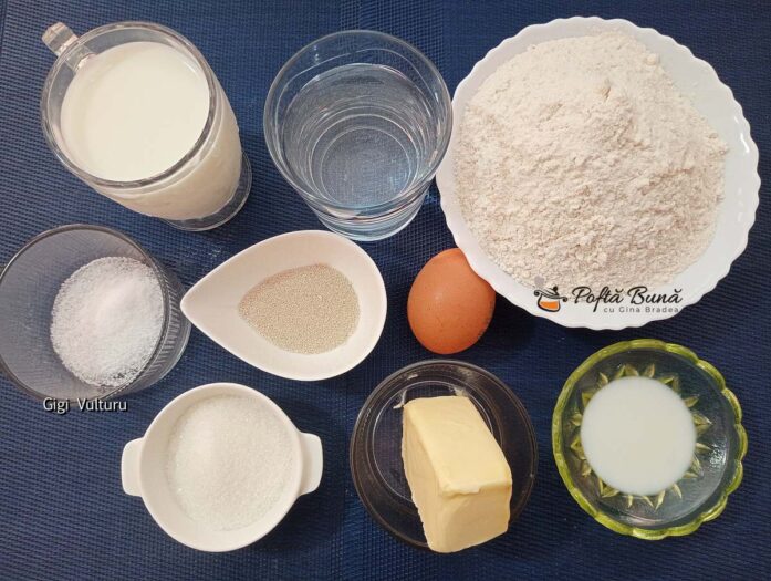 Ingrediente - cornuri turcești împletite
